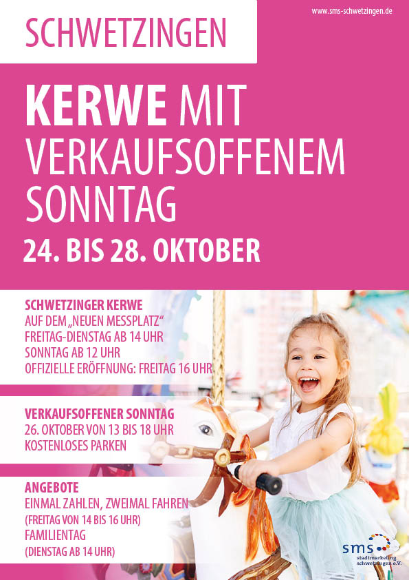 Ankündigung Schwetzingen Kerwe